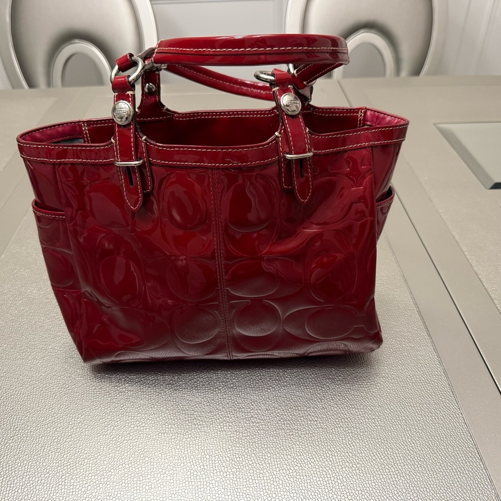 Red Coach Handbag